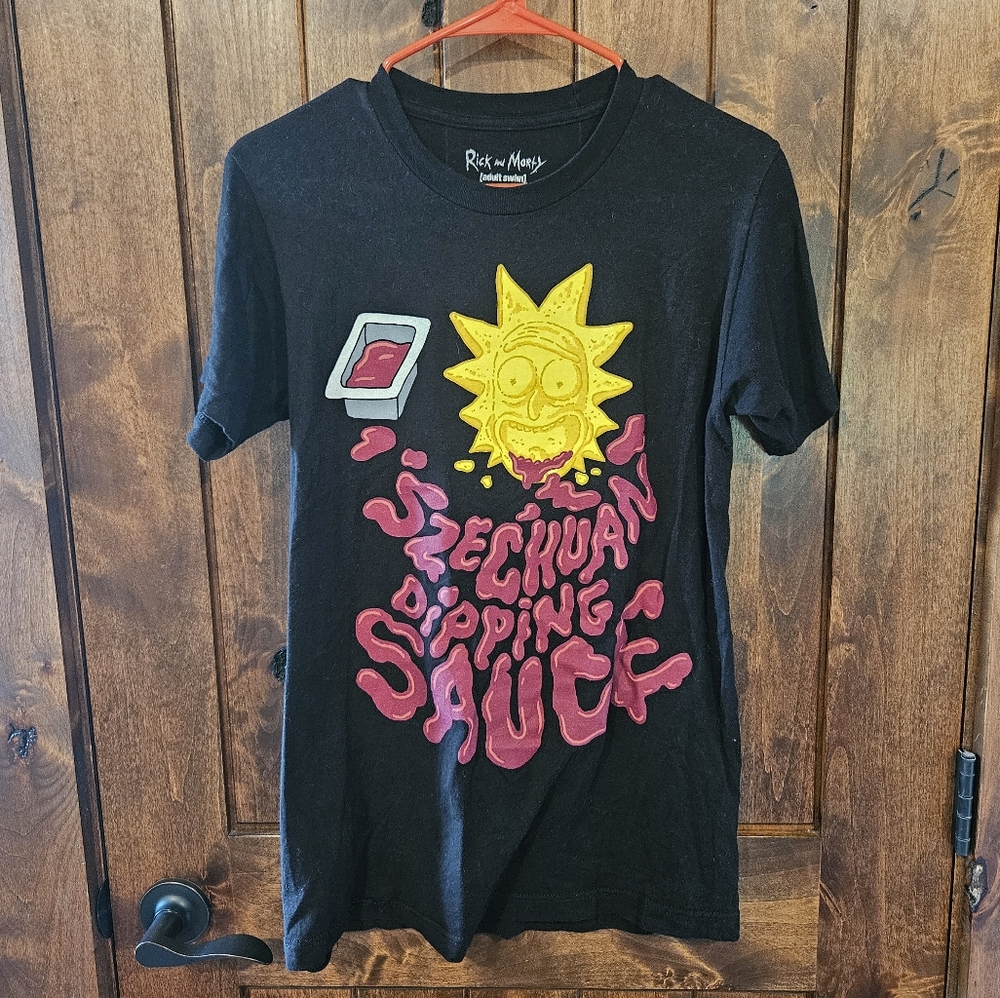 Rick and Morty Szechuan Sauce Unisex Cotton T-shirt sz small